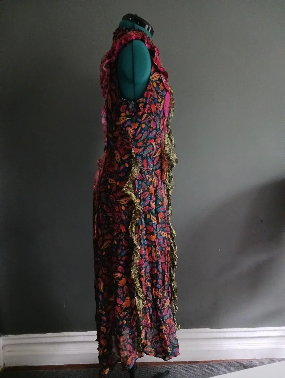 NWT Farm Riomixed Mini Prints Midi Dress Size M - Picture 3 of 12
